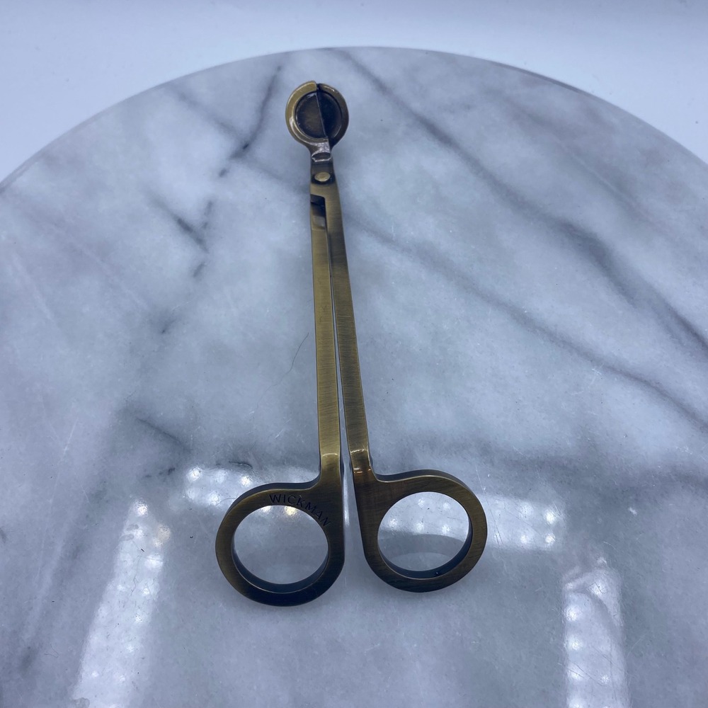 Wickman Brass Metal Candle Wick‎ Trim Scissor Style 7 In Long Handle Functional